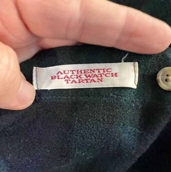 Pendleton Authentic Blackwatch Tartan Shirt Size XL Plaid 100% Wool SMALL HOLE - Picture 10 of 13